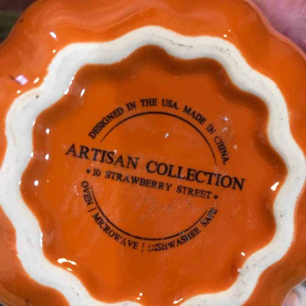 🍂Ceramic Pumpkin with Lid